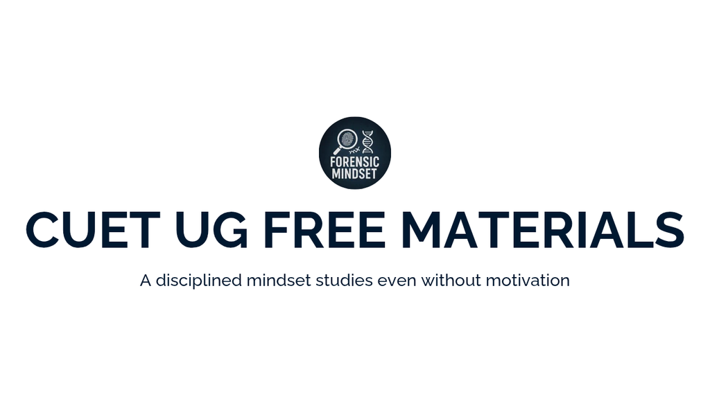 CUET UG Free Resources